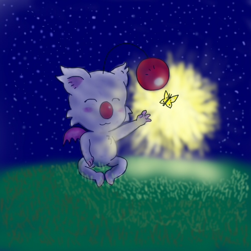 Moogle and Shiny Butterfly