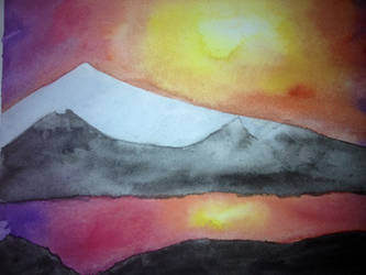 Watercolor Sunset