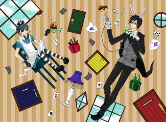 Ciel and white rabbit