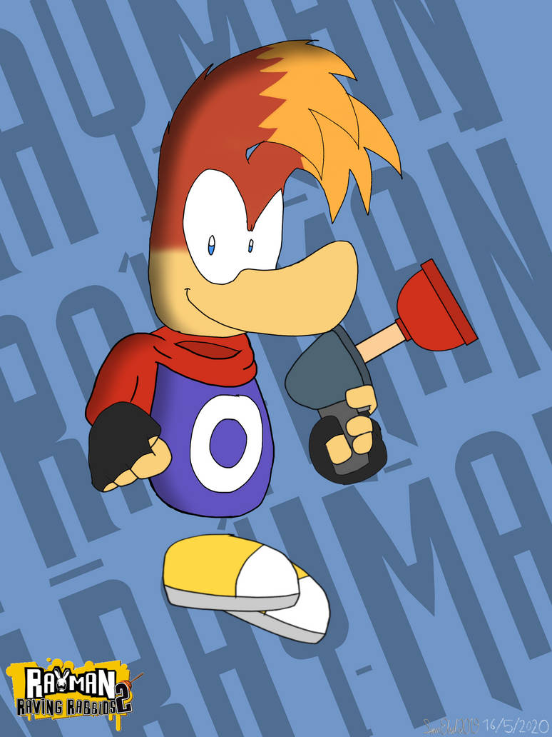 Rayman Raving Rabbids Glaring RAYMAN - Rayman Raving Rabbids by SamElsel2019 on DeviantArt