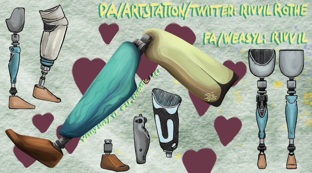 Leg Modification Deviantart WeeklyStudies V3 #118 Prosthetic Leg by RivvilRothe on DeviantArt