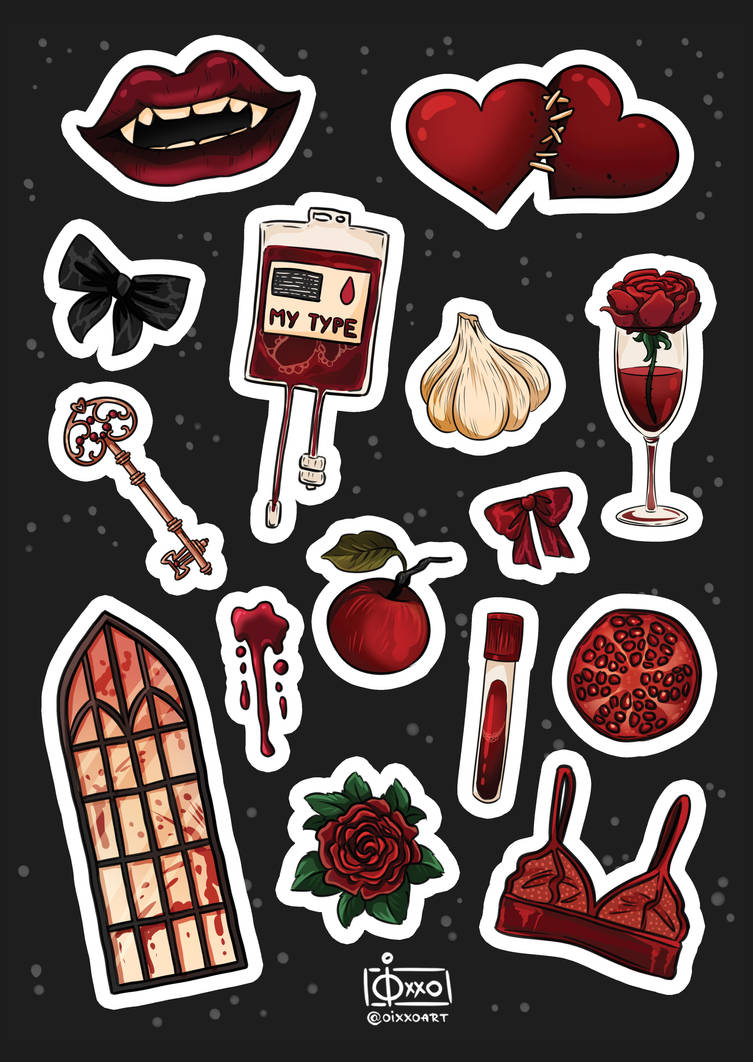 Vampire Fish Sticker Vampire Stickers #1 by oixxo on DeviantArt