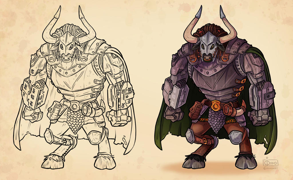 Minotaur DnD Character by oixxo on DeviantArt