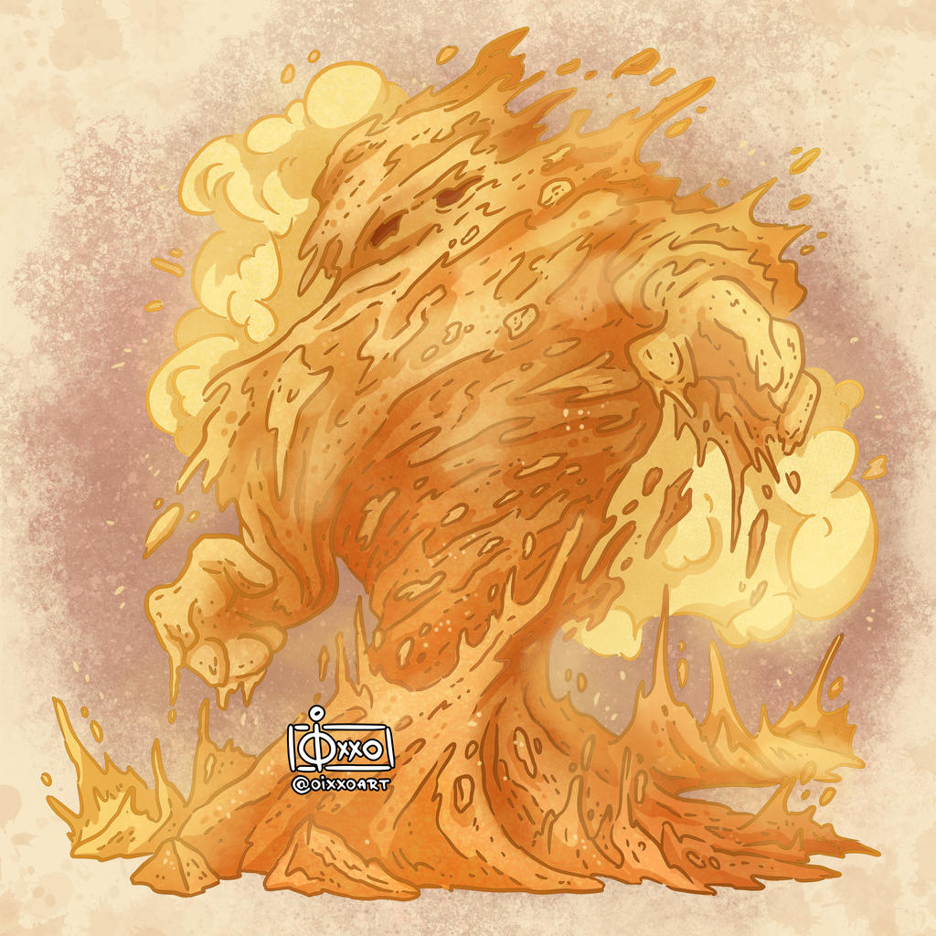 Sand Elemental by oixxo on DeviantArt