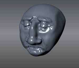 MudBox Sad Old Person