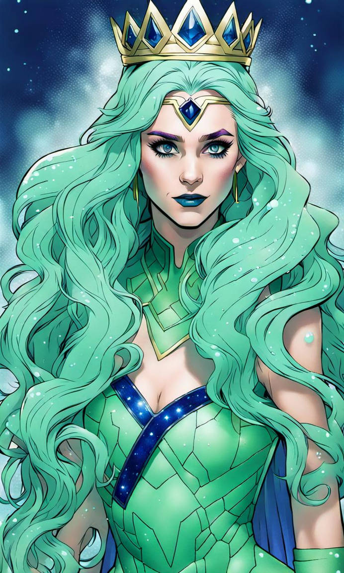 Green Roses Gold Loki princess Loki covered in mint green ice with sapph by Bookman333 on ...