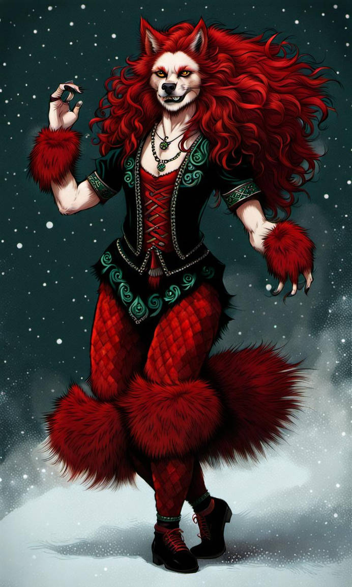Delta Red Werewolf red fur werewolf Irish dancer I by Bookman333 on DeviantArt