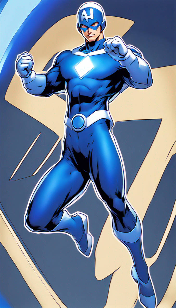 Body Ringed Man Deviantart Bluehue Power Ringed Hero In Blue Super Costume by Bookman333 on DeviantArt
