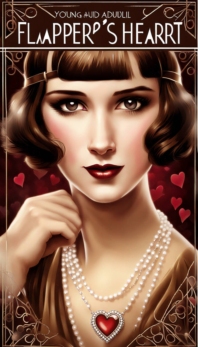 book cover FLAPPER`s HEART young adult lady Flappe by Bookman333 on ...