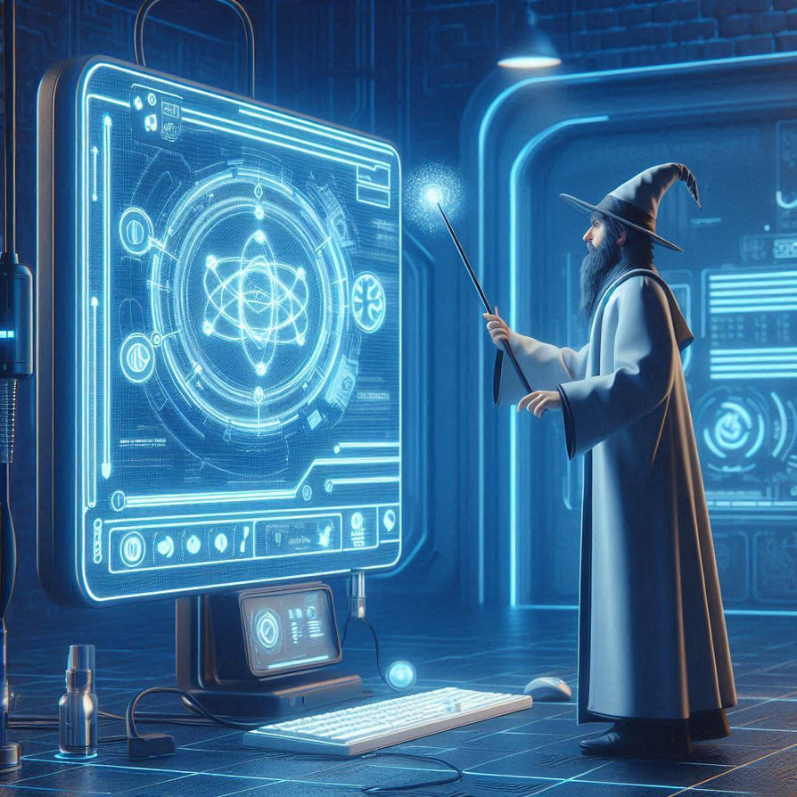 a computer wizard by Bookman333 on DeviantArt