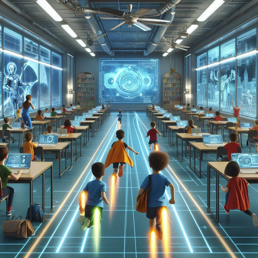 The computer lab at the Flash school by Bookman333 on DeviantArt