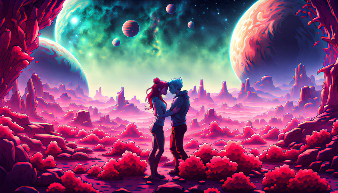 Sy Fy Romance Lush Alien Planet Couples In Love by Bookman333 on DeviantArt