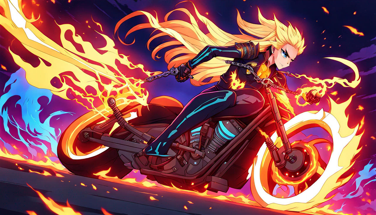 Ember Female Ghost Rider Hellfire Horsepower by Bookman333 on DeviantArt