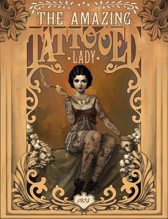 The Amazing Tattooed Lady