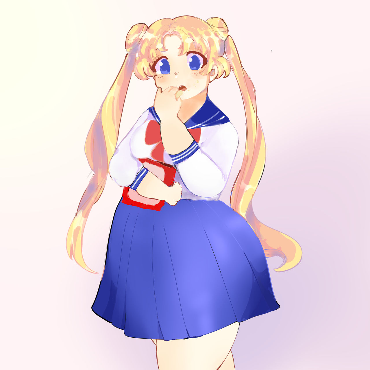Usagi Tsukino fat by showercreamwaffle on DeviantArt