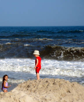 On the sand pile