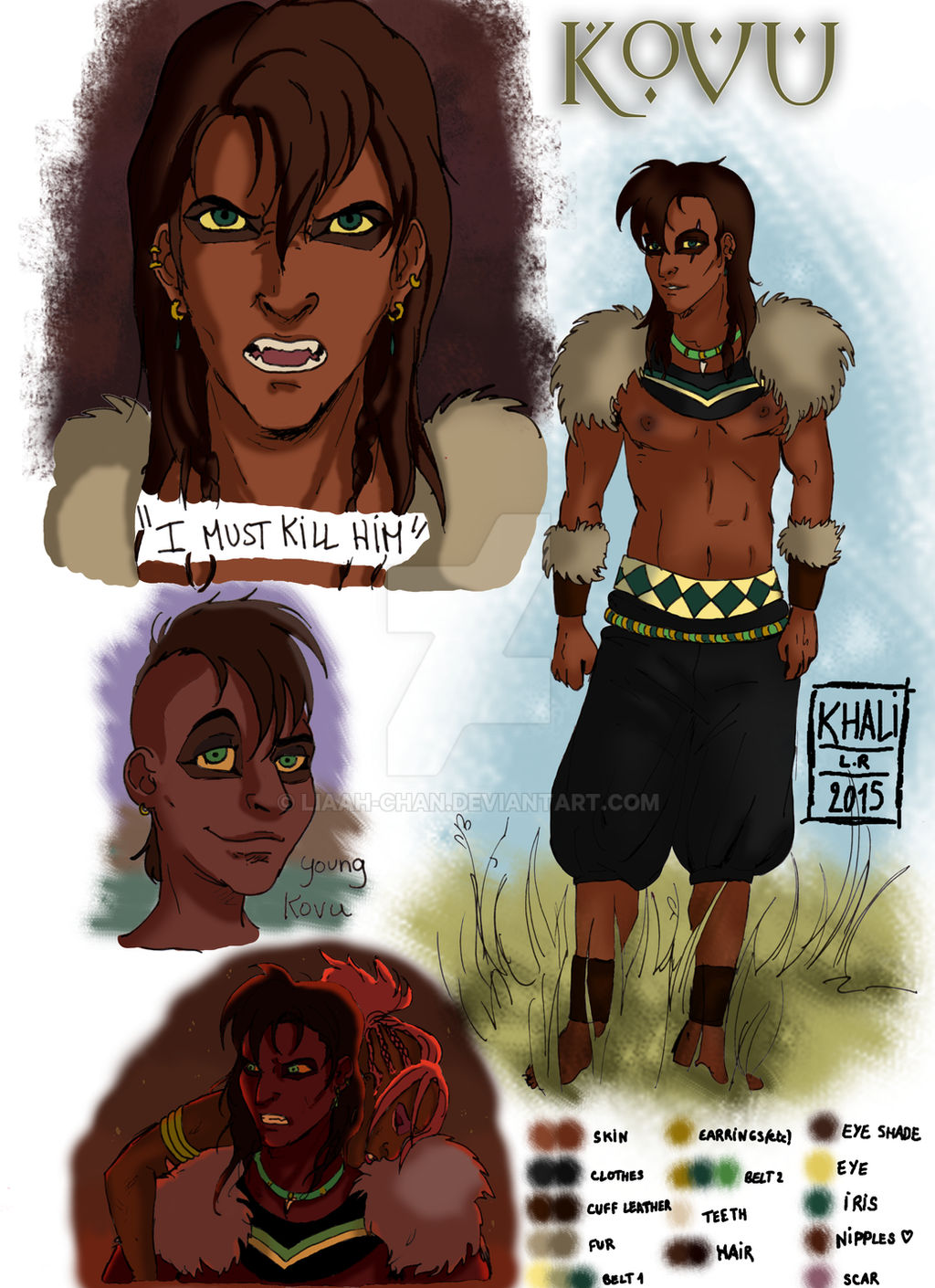 Human Kovu - character design -