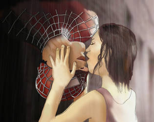 Spider-Man Kissing Scene