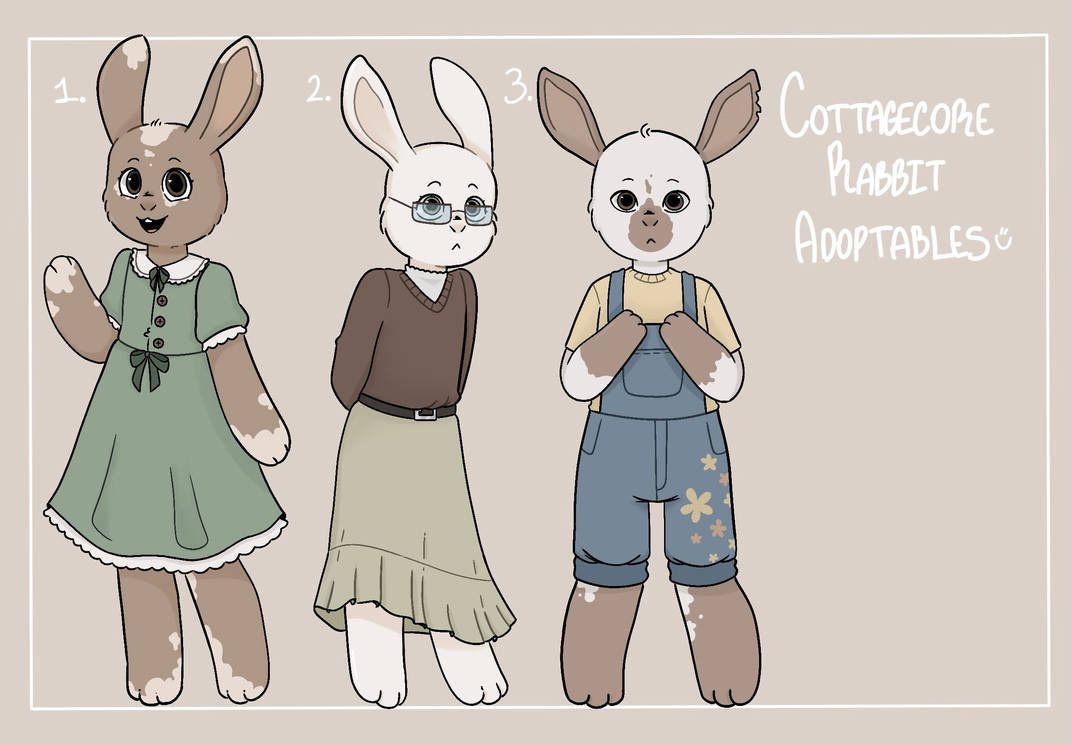 Cottagecore Rabbit Adoptables! by LovesickLovesick on DeviantArt