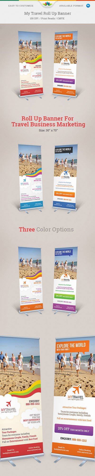 My Travel Roll Up Banner