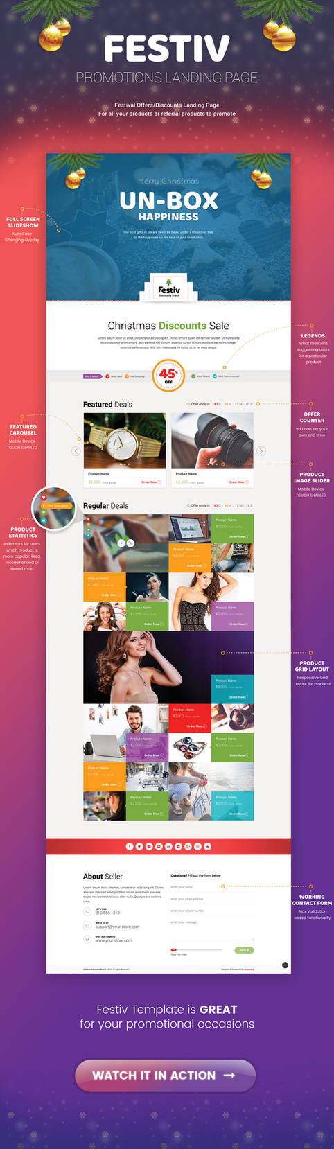 Festiv - Offer/Discount Landing Page by Saptarang