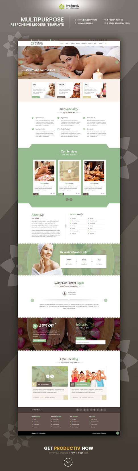 Productiv Multipurpose Responsive HTML Template by Saptarang