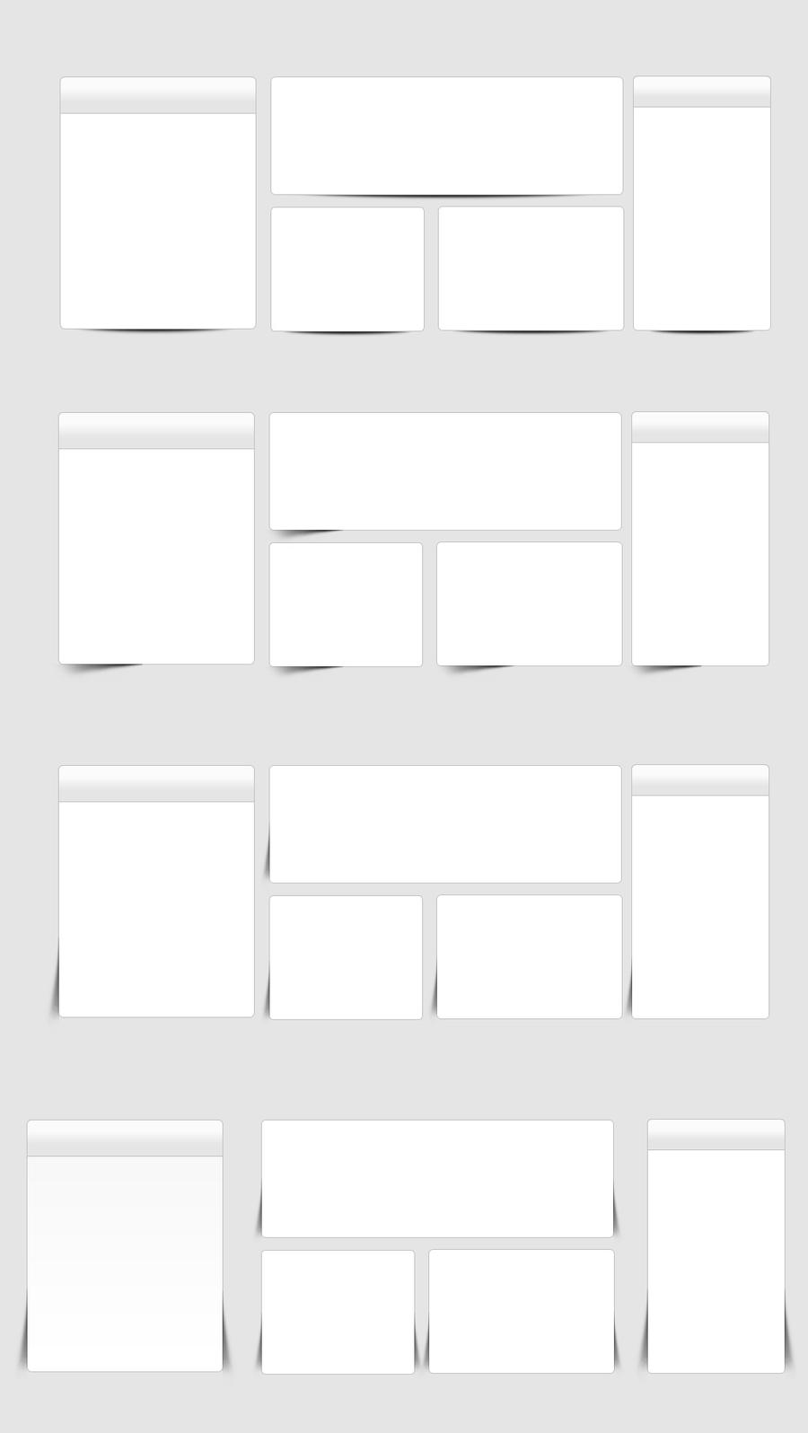 White Web Boxes Template