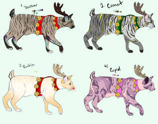 *OPEN* Reindeer Kitty Adopts by AllyKat121