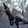 Spinosaurus in a tropical storm