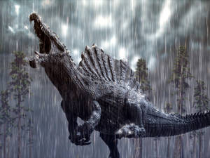 Spinosaurus in a tropical storm