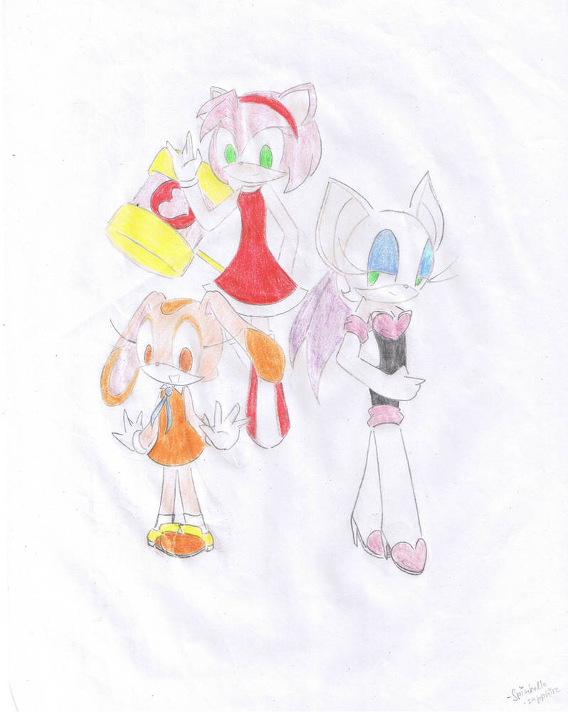 Deviantart Rouge Cream RQ: Cream, Rouge, and Amy Rose by SpinkellaSapphire on DeviantArt