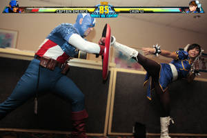 MVC3 - Captain America vs Chun Li