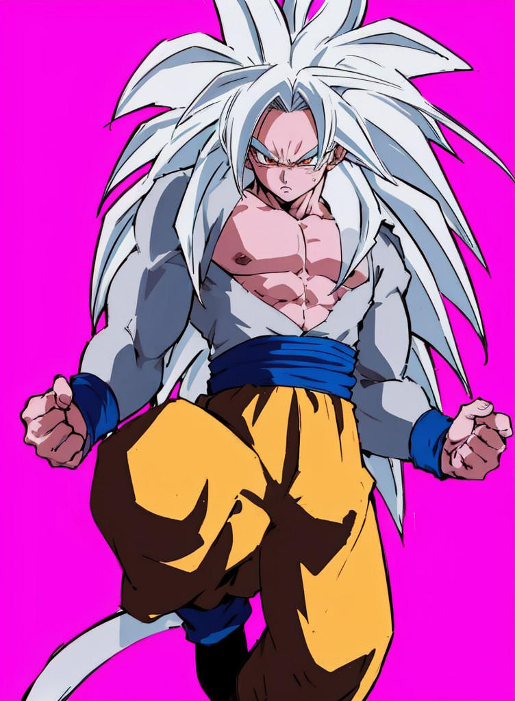 Ssj5 SSJ5 Goku / Photoshop and AI frame enhancement by VegitoGTX on DeviantArt