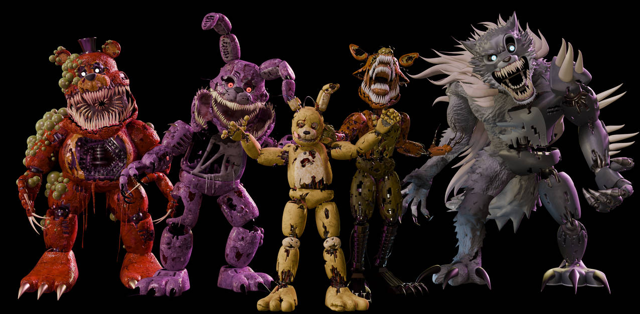 Twisted Spring Engine Springtrap's Twisted Team by ViviCool666 on DeviantArt