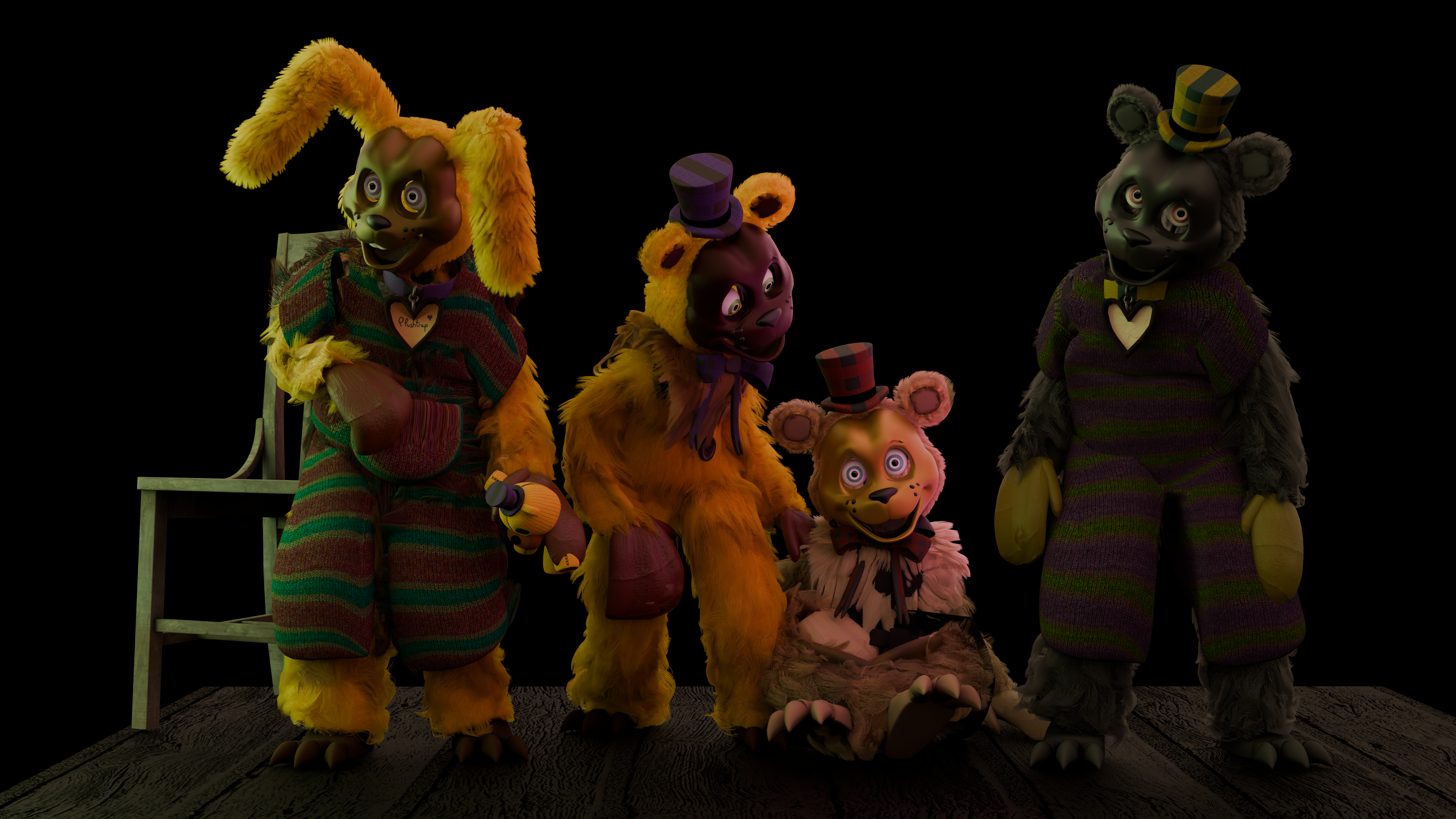 StylizedGang (Freddles Included) by ViviCool666 on DeviantArt
