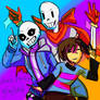 Genderbend - Skelebros and Frisk