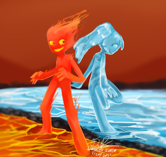 Fireboy and Watergirl by RedTariq on Newgrounds