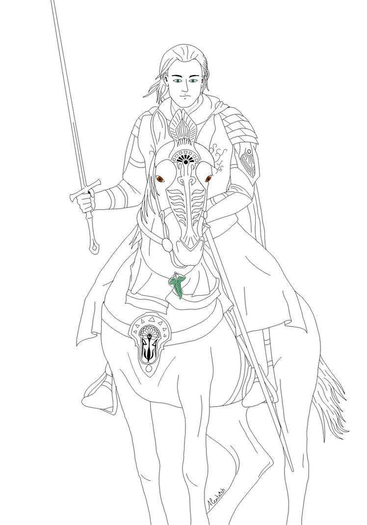 Aragorn _ Lineart by Alentrish on DeviantArt