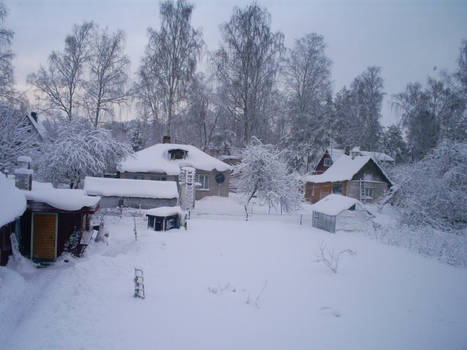 Snowy houses