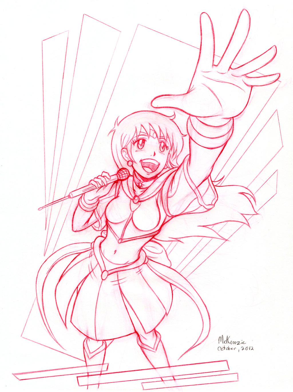 Sailor Sun Idol Singer sketch