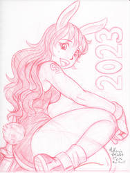 2023 Bunny Girl drawing