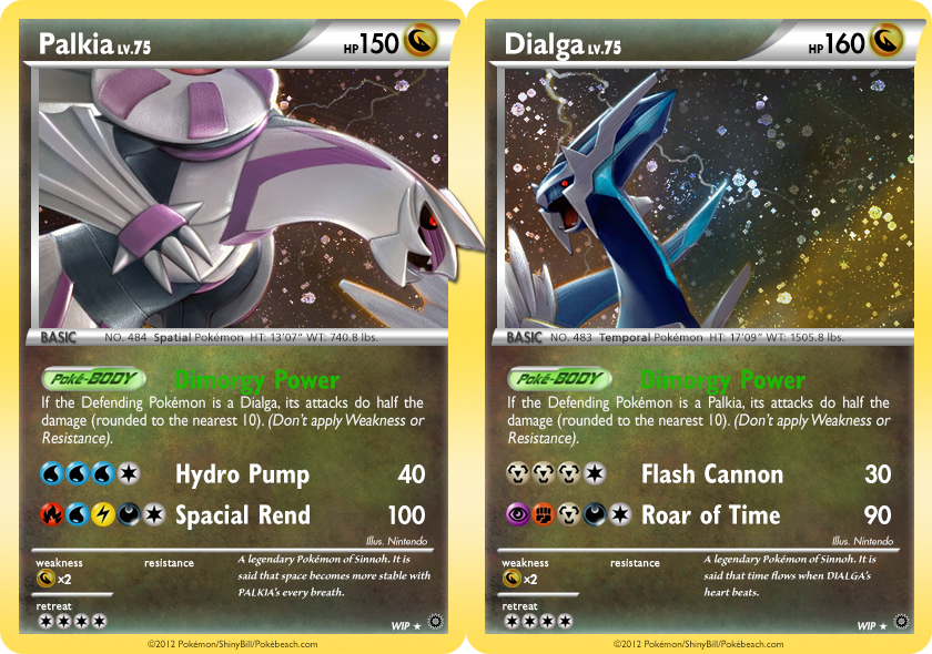 Dialga X Palkia Pokemon card by Ace70000 on DeviantArt