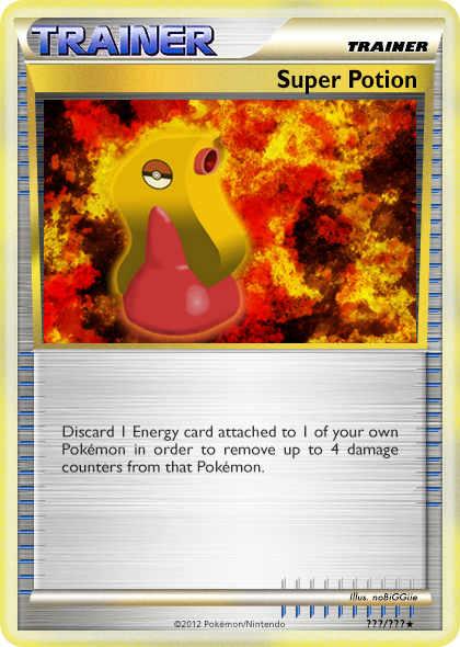 pokemon card trainer potion Black & White 100/114 Common You may play any number of Item cards during your turn Potion Trainer Pokemon Card 8/10