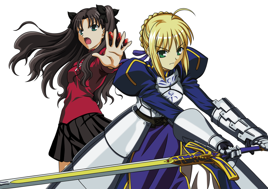Save And Rin Saber and Rin by net-addick on DeviantArt