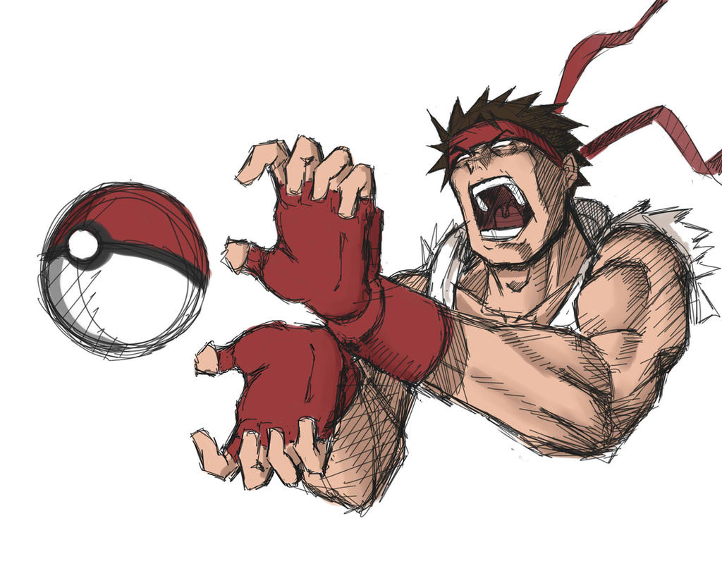 Pokemon Vs Ryu Pokemon Trainer Ryu by Kneobert on DeviantArt
