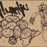 Skull Pumpkin Sketches pt.2