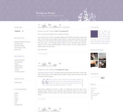 Floral Prints Wordpress Theme