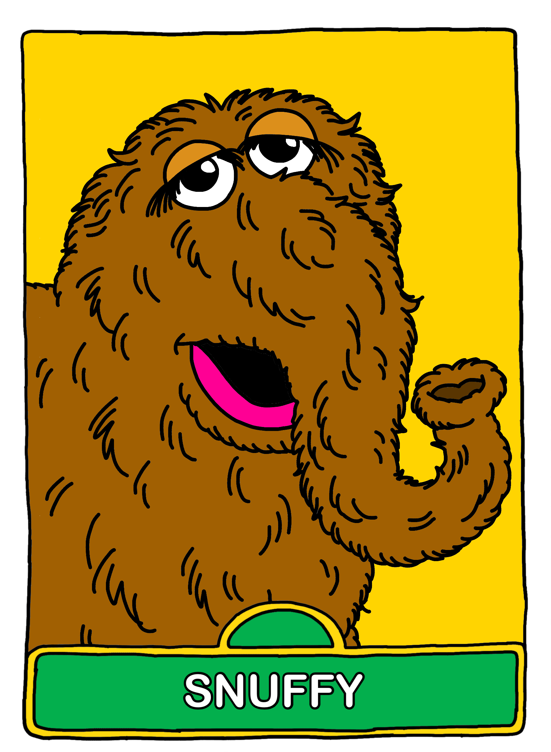 Snuffy Block Day 19 - Snuffy by ZW333 on DeviantArt