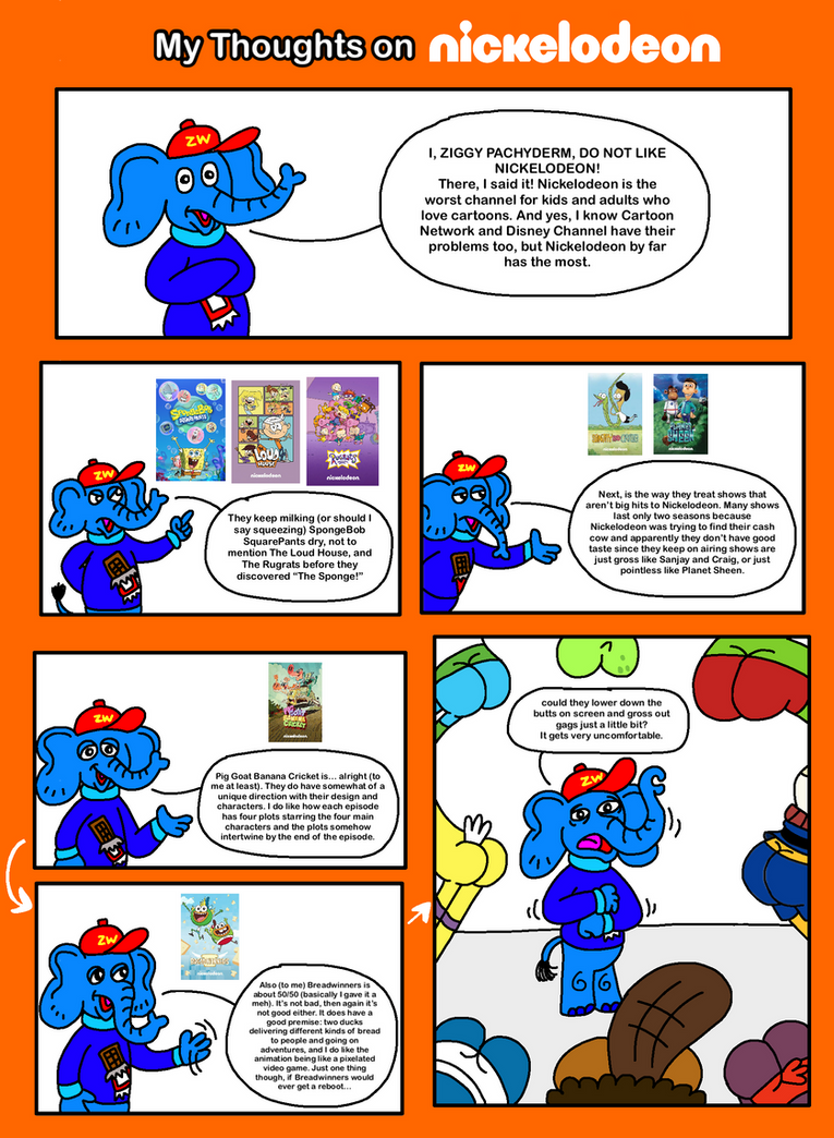My Thoughts On Nickelodeon (Rant Comic) Part 1 by ZW333 on DeviantArt