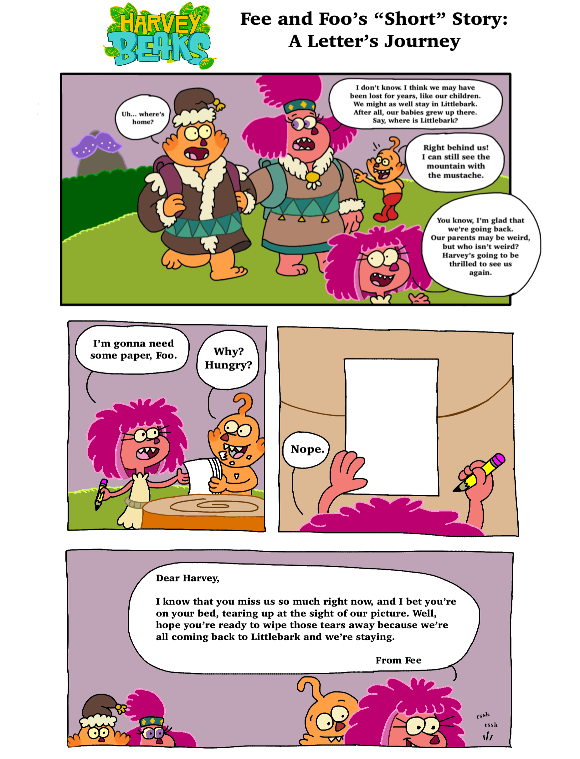 Foofee Harvey Beaks: Fee and Foo's ''Short'' Story by ZW333 on DeviantArt